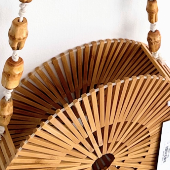 Boho Chic Bamboo Summer Purse NWT - Picture 7 of 9